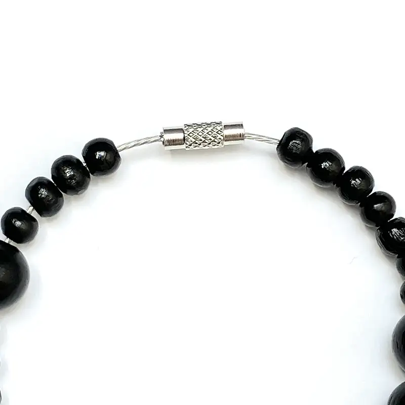 Armband Svartkul Verschluss